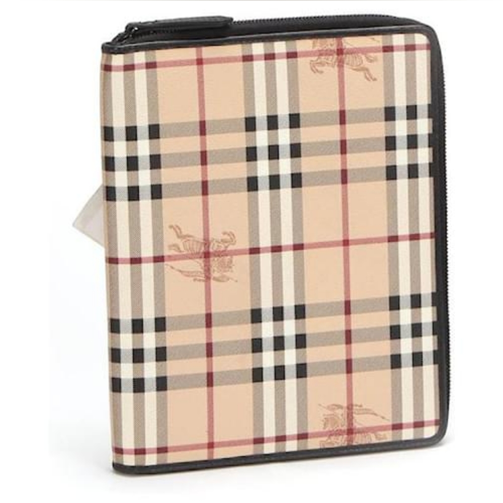 Burberry Hayward Checkered IPAD Clutch/Tablet Case AUTHENTIC